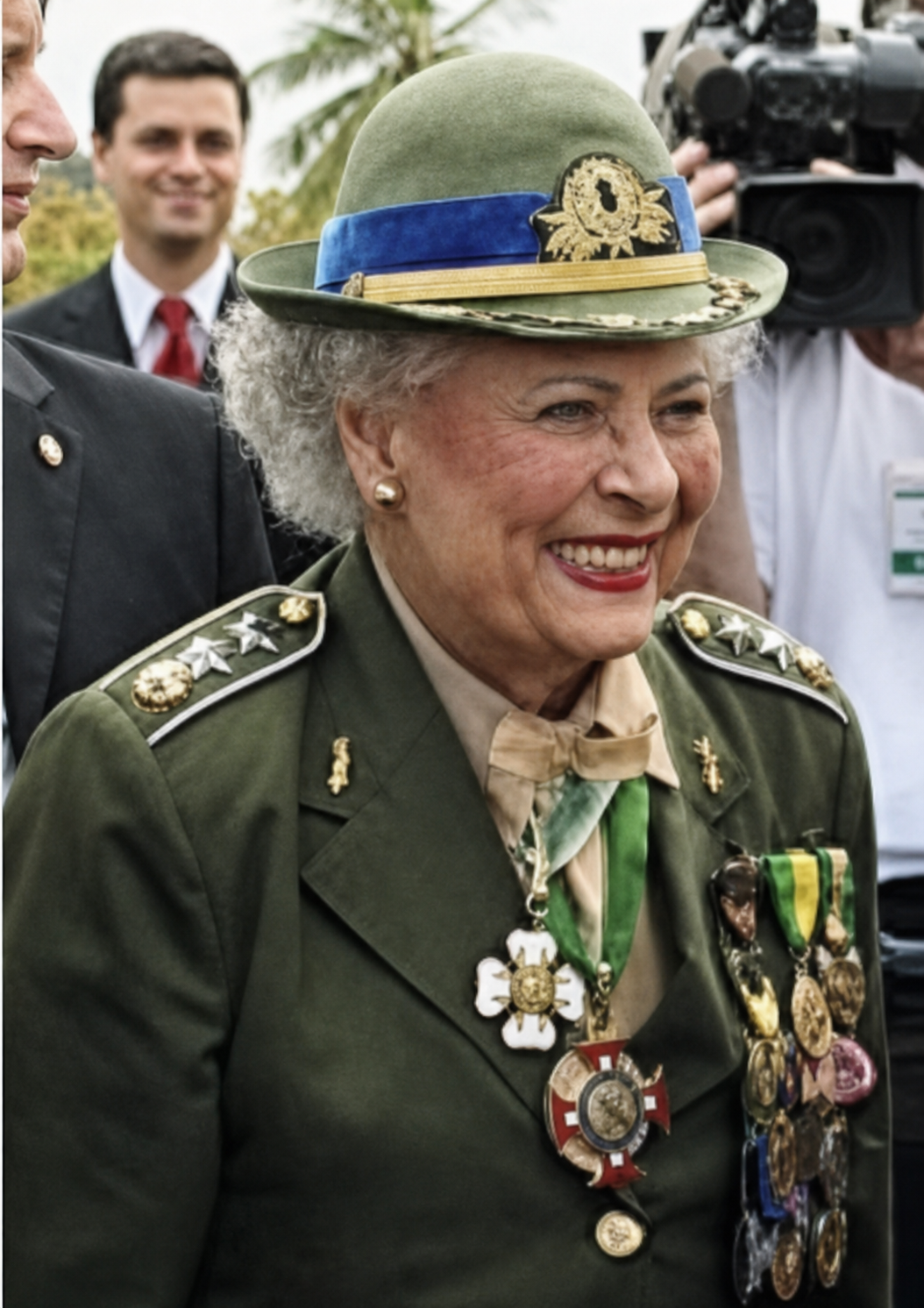 Retrato restaurado de Elza Cansanção Medeiros