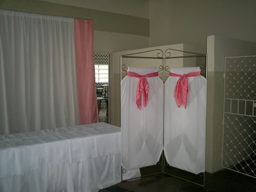 Interior do salão de festas